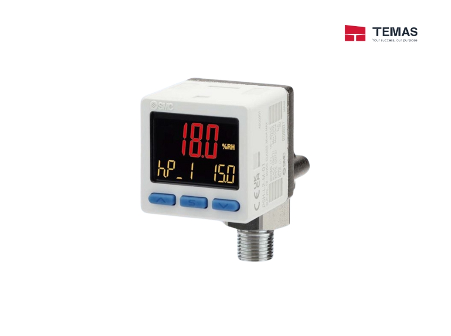 PSH 3-SCREEN DISPLAY DIGITAL TEMPERATURE AND HUMIDITY SWITCH SMC